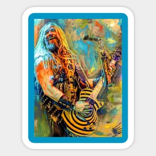 Zakk Wylde guitar player Sticker